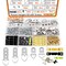 353PCS Picture Hanging Kit with Screws, Saw-tooth, D Ring Picture Hangers Assortment, Picture Hanging Hardware Tool for Frame Hanging - 7 Models
